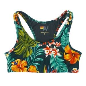 Aviator Nation tropical sports bra